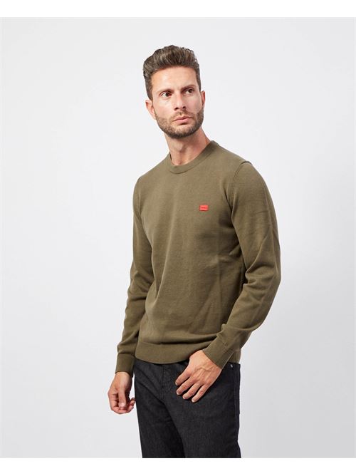 Hugo men's sweater with logo label HUGO | 50475083257